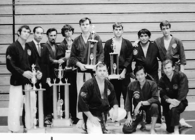  This phot has Bill Wallace on the left. Bob Hill and Daniel Pai on the right.  Moung Gi and Jim Cravens 